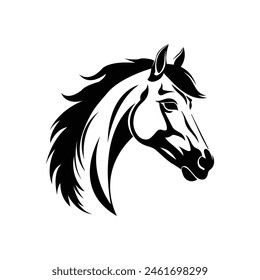 Horse silhouette vector Art illustration 