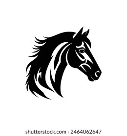 Horse silhouette  vector Art illustration 