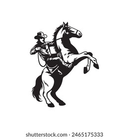 Horse silhouette  vector Art illustration 