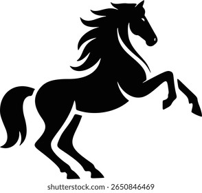 Vector de la silueta del caballo, de alta calidad