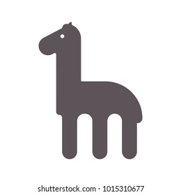 Silueta de caballo, ilustración vectorial