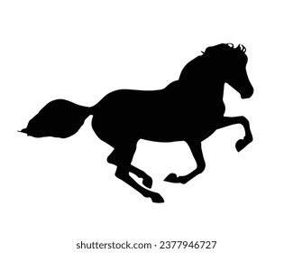 Horse Silhouette. Horse Vector Illustration.