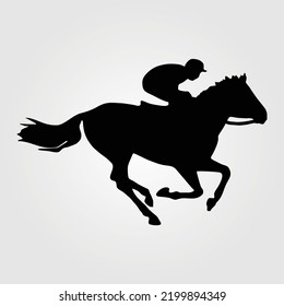 Horse Silhouette Vector Illustration Equestrian Equine Stock Vector ...