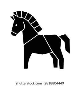Horse silhouette vector illustration suitable for branding marketing print digital web social media