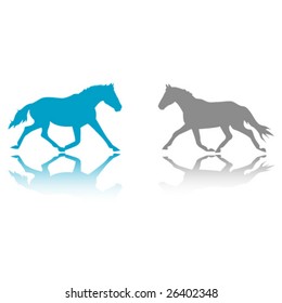 horse silhouettes