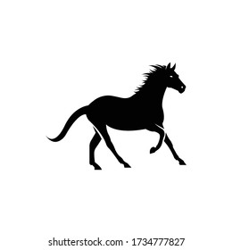 Horse sillhouette. Logo icon vector.