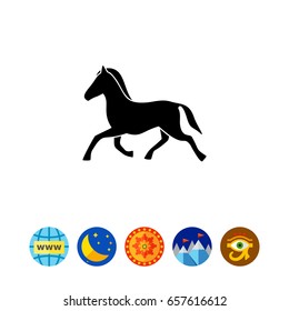 Horse simple icon