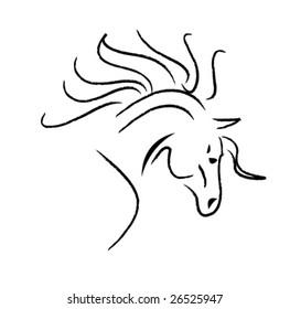 horse sketch