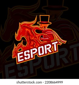 Horse skull vector graphic illustration great for channel logos, your esports team and so on.