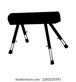 Horse, sports equipment. Vector stock illustration eps 10. White background.