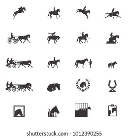 Horse sports icons