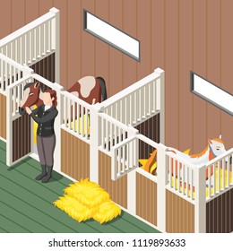 Horse Barn Interior Stock Illustrations Images Vectors