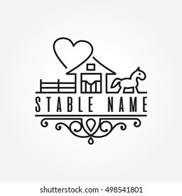 Horse Stable Logo Template