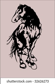 horse stand