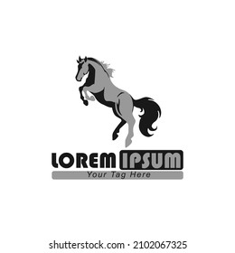 Horse Standing logo simple elegant