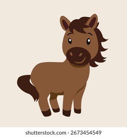 El caballo está parado mirando a la izquierda