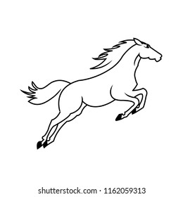 horse standing on three paws Icon, horse standing on three paws Icon Eps10