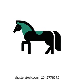 A horse sticker logo icon.