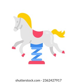 Icono de giro de caballo en vector. Ilustración