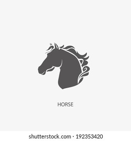 HORSE symbol illustration vector