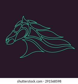 Horse symbol vector