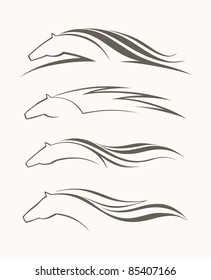 Horse symbol vector