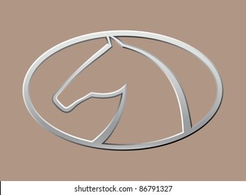 Horse symbol vector