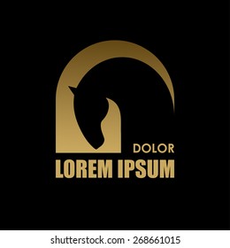 Horse symbol vector. Corporate icon. Logo design