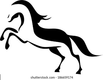 Horse symbol - vector illustration 