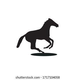 Ilustración vectorial de símbolo de caballo adecuada para la cría de caballos
