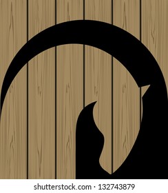 Horse symbol vector. New Year Symbol.