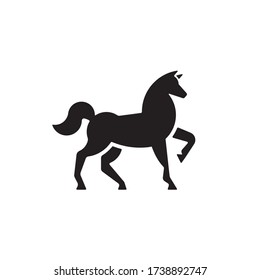 Horse Symbol. Web Icon Logo Template Design Element.