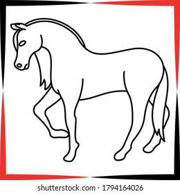 Horse symbol for year of the horse. eps 10