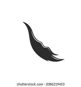 Elemento de cola de caballo Modelo de diseño de ilustración vectorial