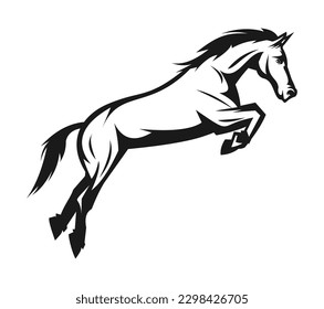 Horse Tatto Design Set Vector