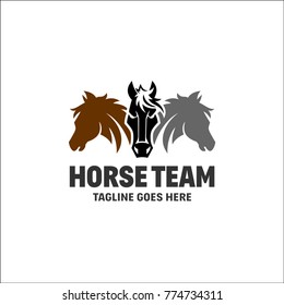 Horse Team Logo - Horse Group Squad Vector