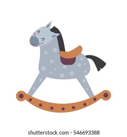 Horse toy breed vector.