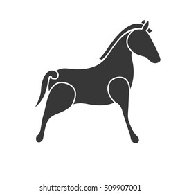 horse toy icon