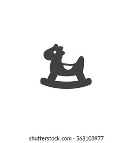 horse toy icon. sign design