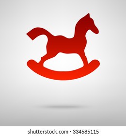 Horse toy vector  icon