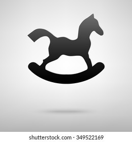 Horse toy vector  icon