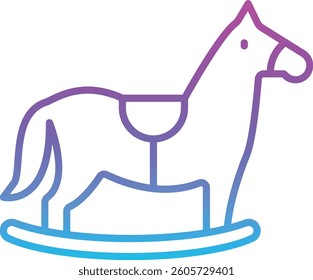 Horse toy vector icon. Can be used for printing, mobile and web applications.