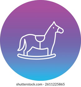 Horse toy vector icon. Can be used for printing, mobile and web applications.