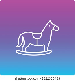 Horse toy vector icon. Can be used for printing, mobile and web applications.