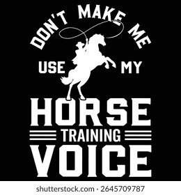 CAVALO DE TREINAMENTO VOZ design gráfico para os amantes de treinador de animais