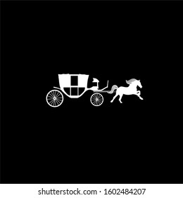 Horse transport vector icon 1