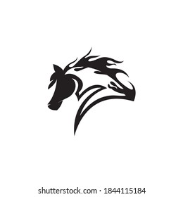 Horse Tribal Tattoo Design Vector