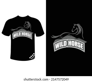 Horse T-shirt design EPS format