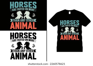 Horse T-shirt design, Funny Horse Lover Shirt vector