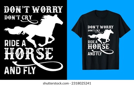 Horse T-Shirt Design, red Horse t shirt design